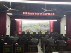 河南省镇平县彭营镇：开展2019年支部书记 “大比武