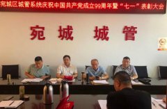 南阳市宛城区城市管理局召开庆祝中国共产党