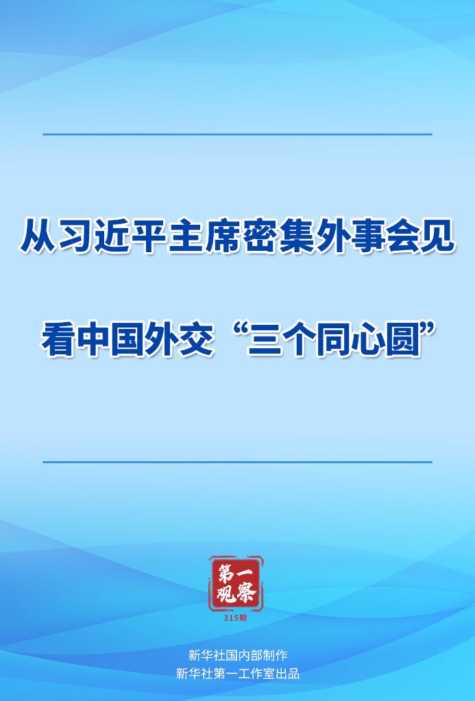 第一观察丨从习近平主席密集外事会见看中国外交“三个同心圆”