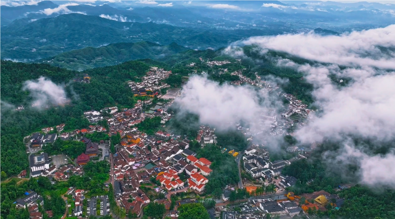 安徽九华山：云海缥缈美如画