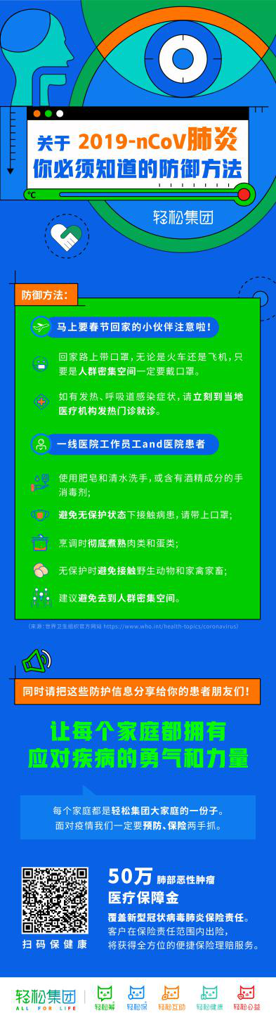 轻松筹、轻松保启动紧急预案应对新型冠状病毒肺炎