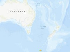 澳大利亚部东南部海域发生5.6级地震 震