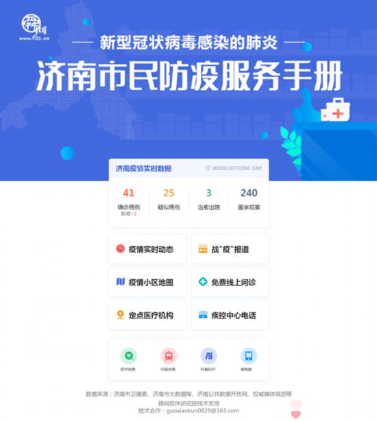 济南报业集团重磅推出“防疫服务手册”！实时疫情一键掌控