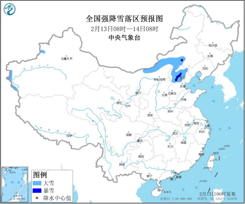 中东部地区将有大范围雨雪天气寒潮天气将影响我国大部地区