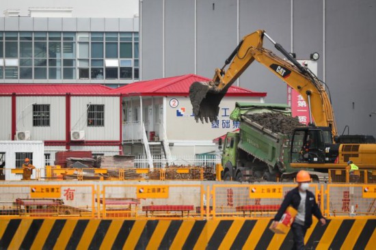 科学设施恢复建设上海交通大学张江科学园工程复工中