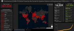 约翰斯·霍普金斯大学：中国以外新冠肺炎确