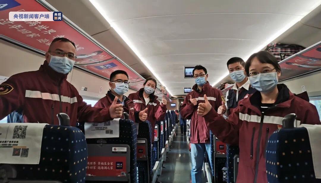 广西最后6名援湖北医疗队员今日搭乘首班离鄂高铁回邕