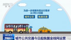 湖北武汉：城市公共交通22日起恢复全线网