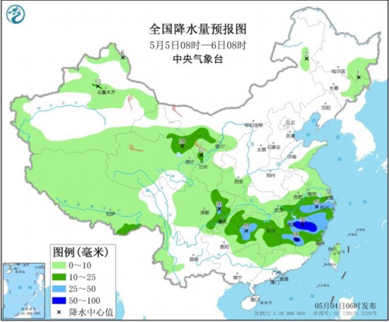 中央气象台：江南等地将有较强降雨