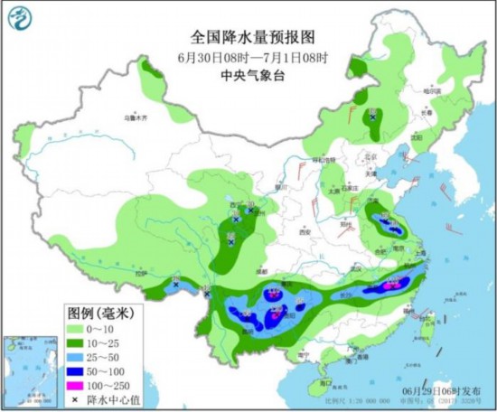 江南北部有强降雨华北黄淮东北地区多对流性天气