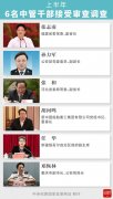 张志南等6名中管干部被查 上半年反腐数据
