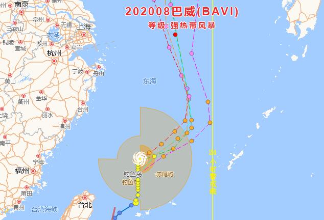 今年第8号台风“巴威”生成浙江启动海上防台风应急响应