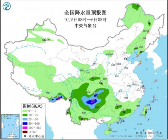 黑龙江内蒙古等地仍有较强风雨西南地区东部等多降雨