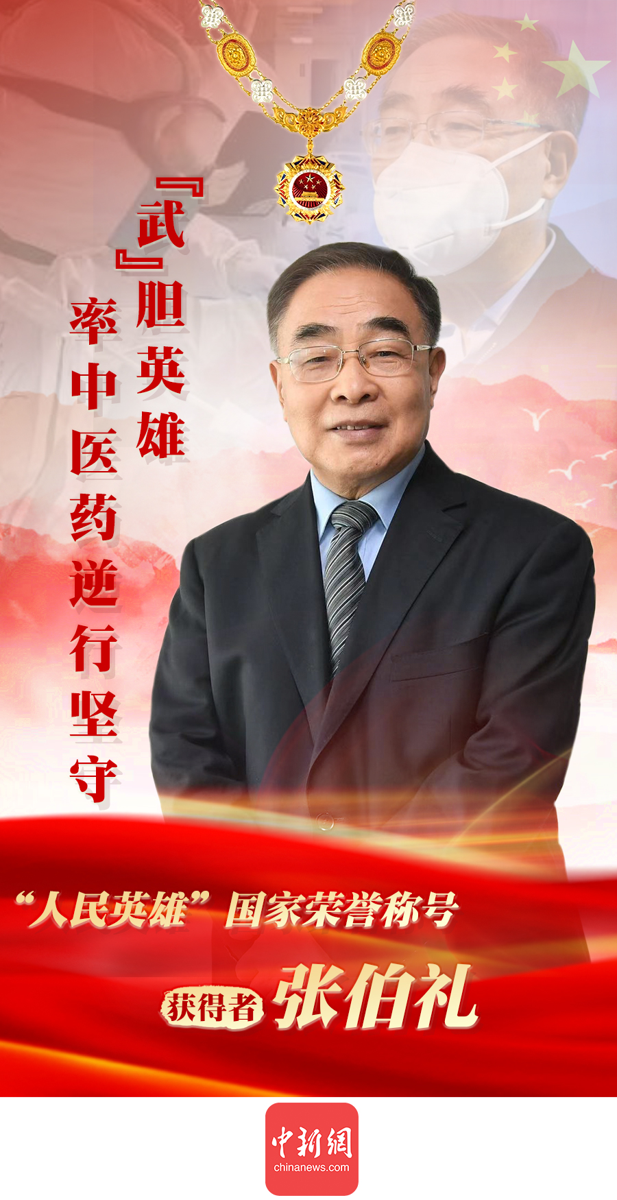 “人民英雄”张伯礼：“武”胆英雄，率中医药逆行坚守