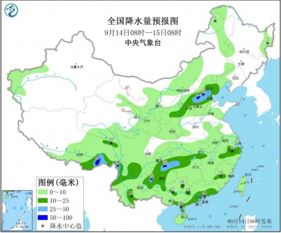 中央气象台:我国中东部将有大范围降雨过程