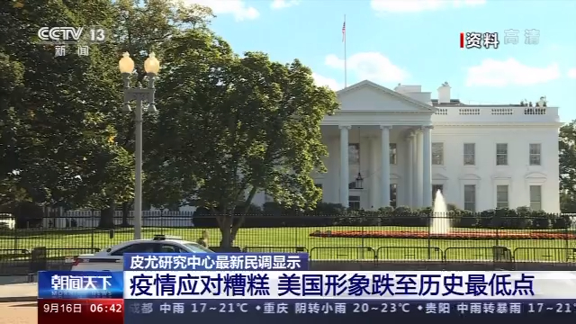 皮尤研究中心最新民调：疫情应对糟糕 美国形象跌至历史最低点
