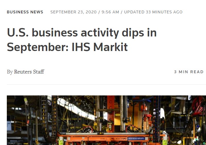 疫情下的美国经济：商业活动回落，复苏力度减弱，财政刺激就这么没了？