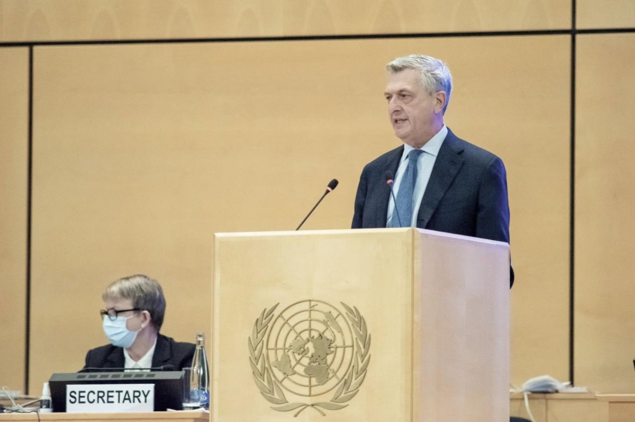 联合国难民署探讨疫情下的人道救援 联合国难民高专呼吁：团结应对！