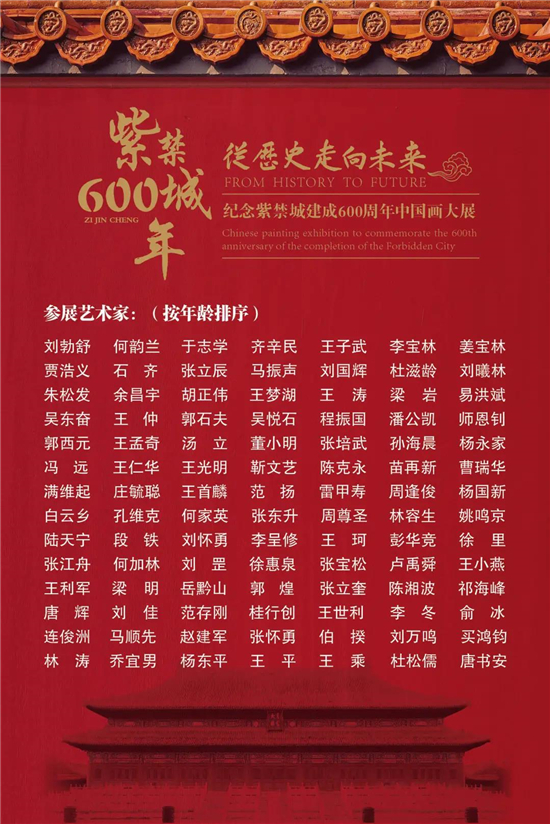 纪念紫禁城建成600周年中国画大展在太庙隆重开幕