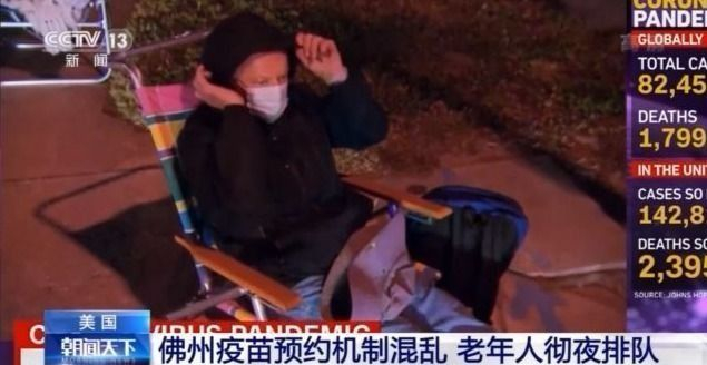 美国佛州疫苗预约机制混乱 老人彻夜排队仍难获接种资格