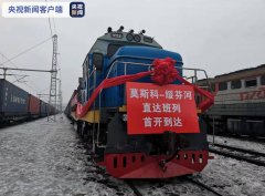 横跨欧亚大陆 莫斯科直达绥芬河班列首开到达
