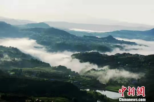 广元市苍溪县岫云村风景如画。(资料图片)受访者供图