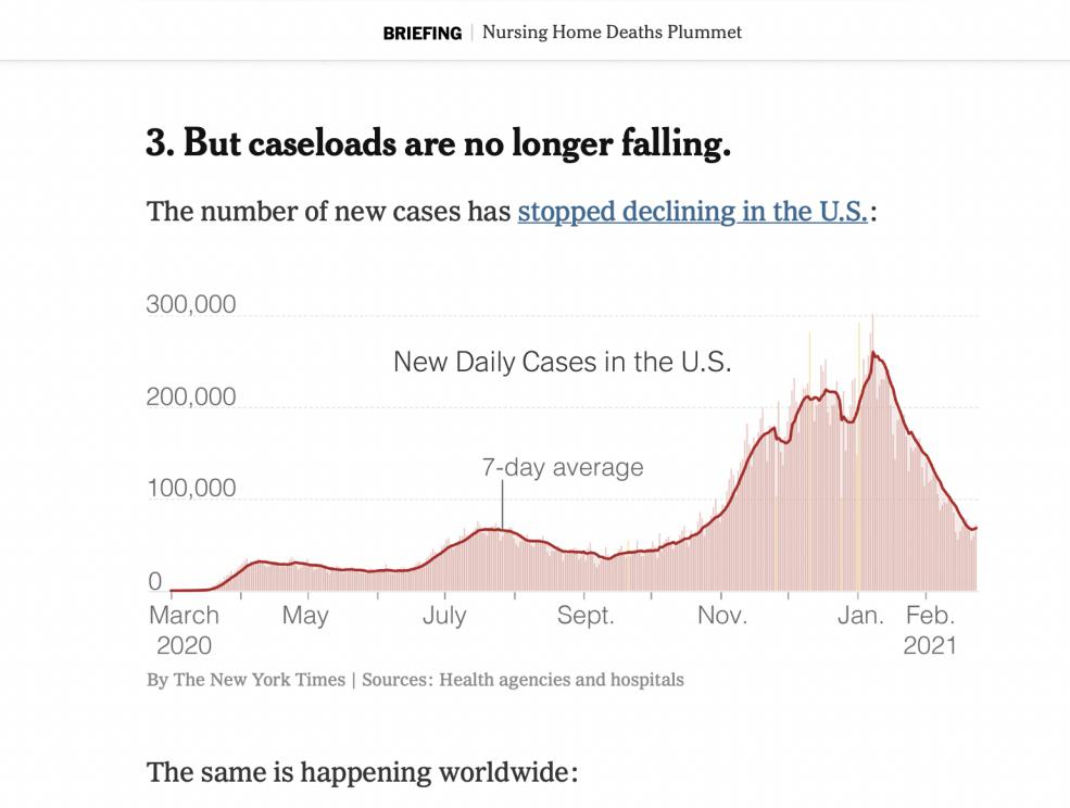 纽约、加州发现的变种病毒扩散 美新增病例下降趋势按下暂停键