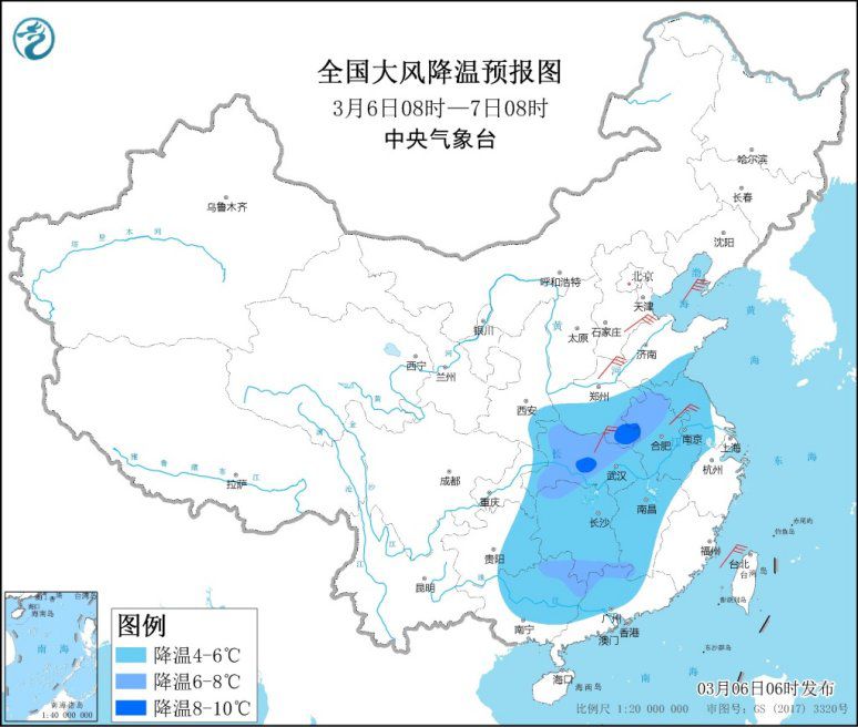 南方地区有大范围雷雨 冷空气继续影响中东部地区