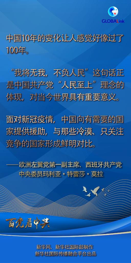 全球连线 | “中国10年的变化让人感觉好像过了100年”——西班牙政党人士谈中国共产党治国理政成就