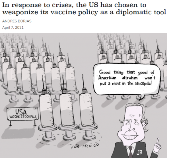 自称要搞“疫苗外交”，美国想给世界“画大饼”？