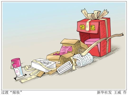 避免快递过度包装 防止污染环境