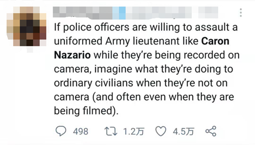 无比讽刺,美黑人军官被白人警察当街殴打!