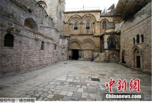 资料图：耶路撒冷老城圣墓教堂。