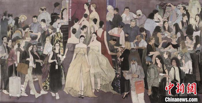 吕国钢作品《丝路新语》浙江画院供图