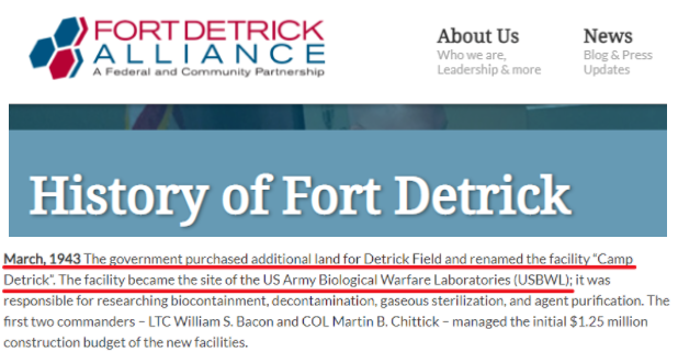 美国留给世界的“溯源疑团”：德特里克堡究竟发生了什么