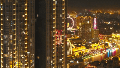 庆祝中国共产党成立100周年 “津”夜灯火璀璨