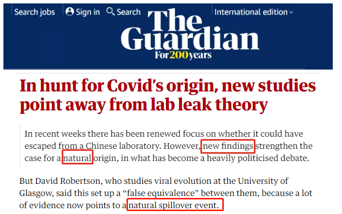 多国权威专家:“实验室泄漏论”毫无市场 勿将病毒溯源政治化