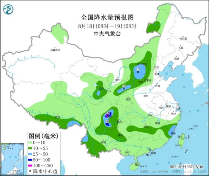 西南地区长江中下游等地多降水 局地有暴雨或大暴雨