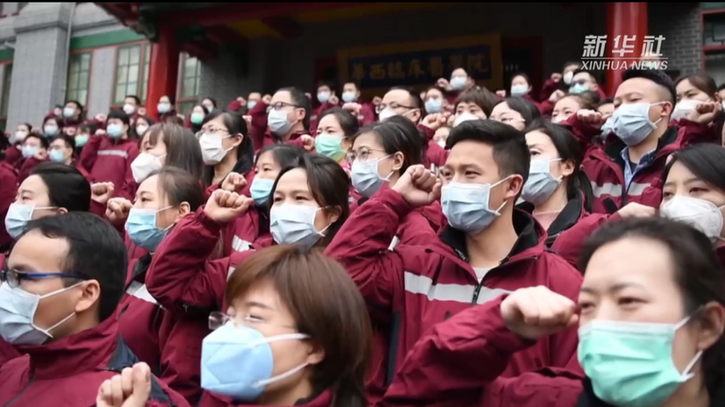 习近平@医务工作者：你们感动了中国，感动了世界！