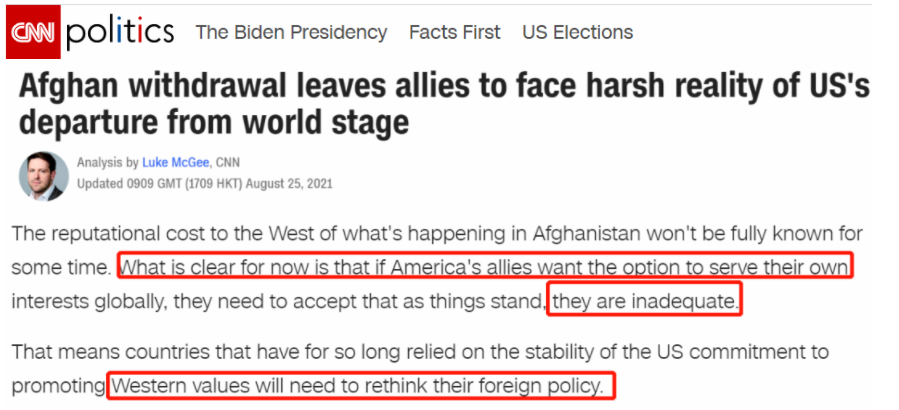 “世界在问美国的承诺 价值几何”